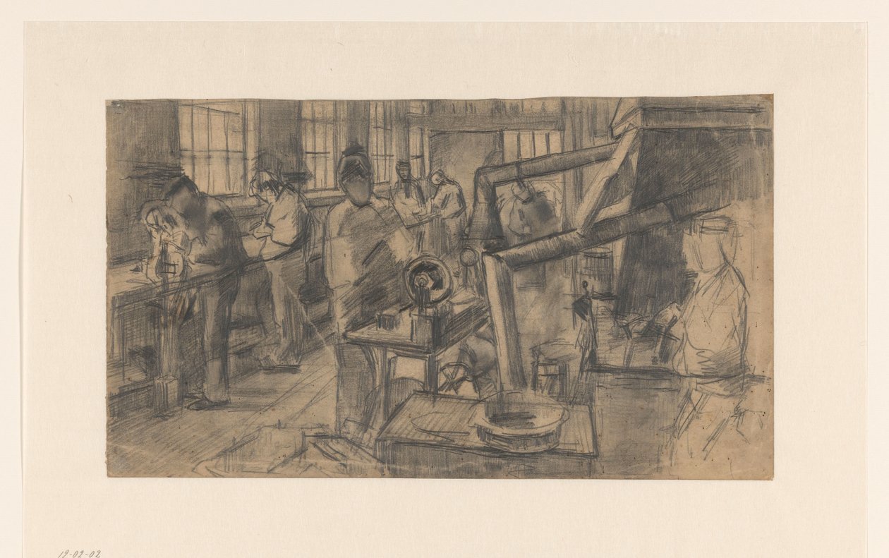 En la fábrica de plata de Anthon Gerhard Alexander van Rappard