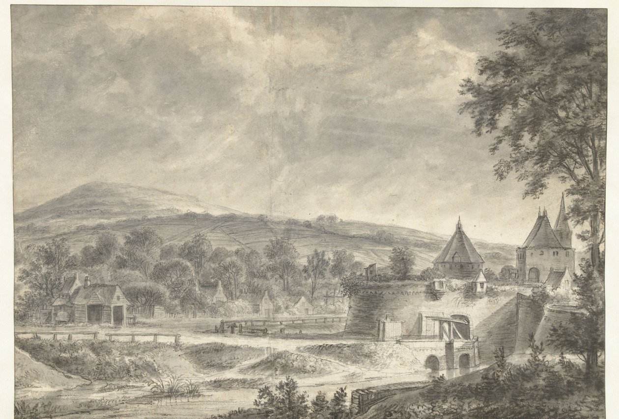 Janspoort en Arnhem de Anthonie Waterloo