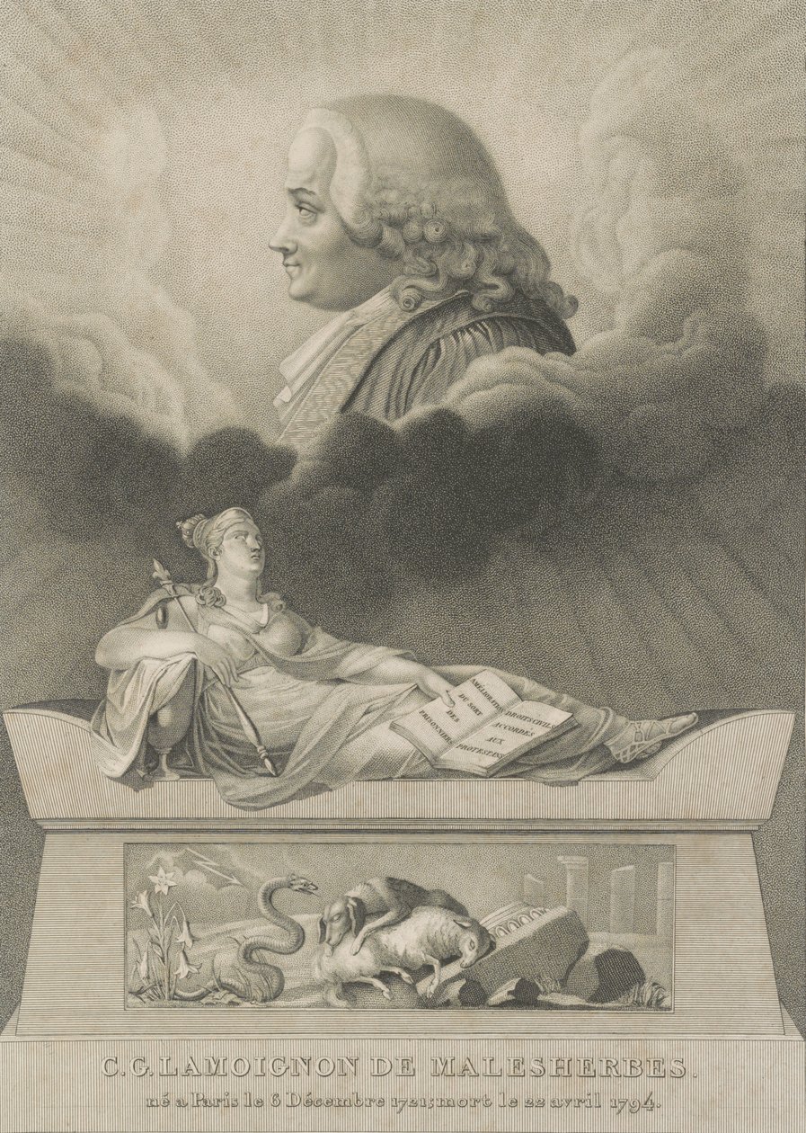 Chrétien Guillaume de Lamoignon de Malesherbes, 1798 de Anthony Cardon