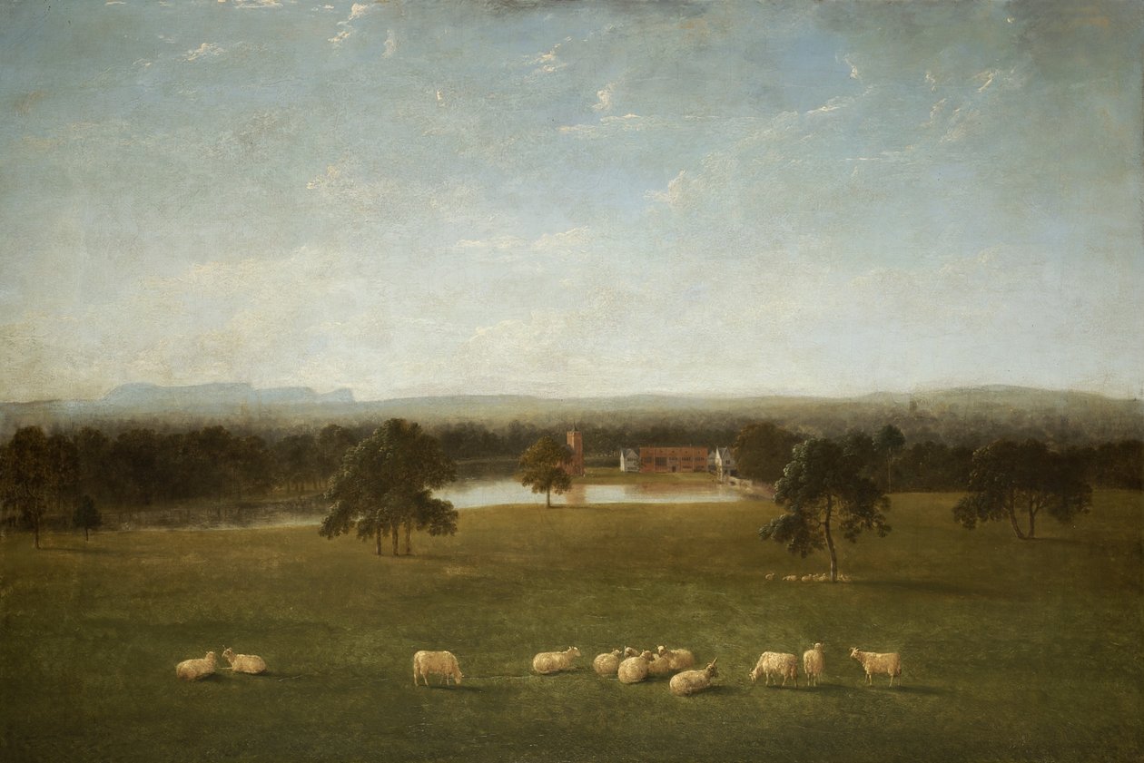 Tabley: El Viejo Salón desde el Parque de Anthony Devis