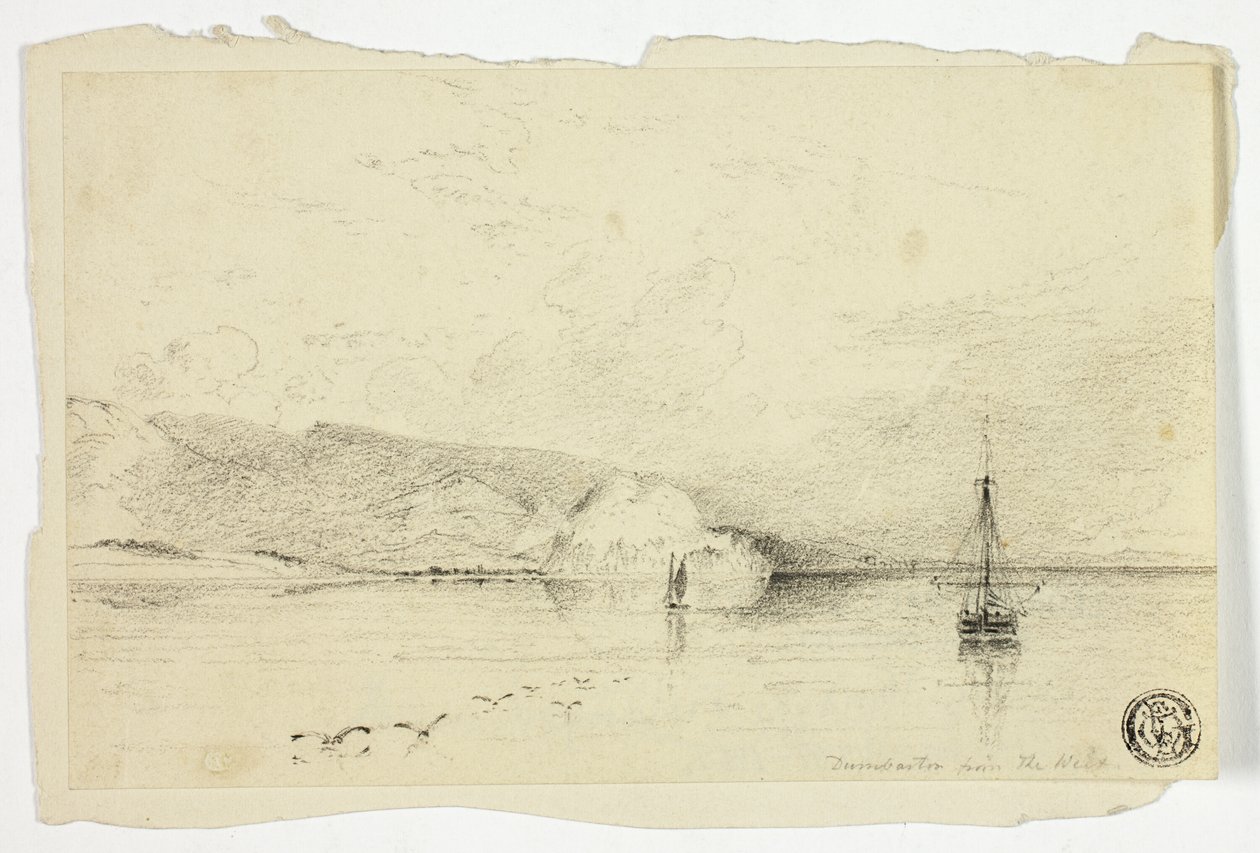 Dunbarton desde el oeste de Anthony Vandyke Copley Fielding