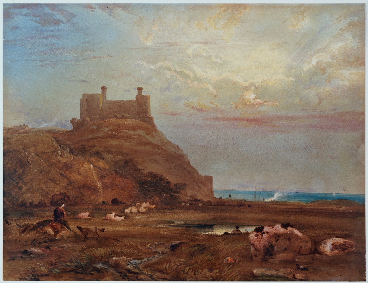 Castillo de Harlech, 1820 de Anthony Vandyke Copley Fielding