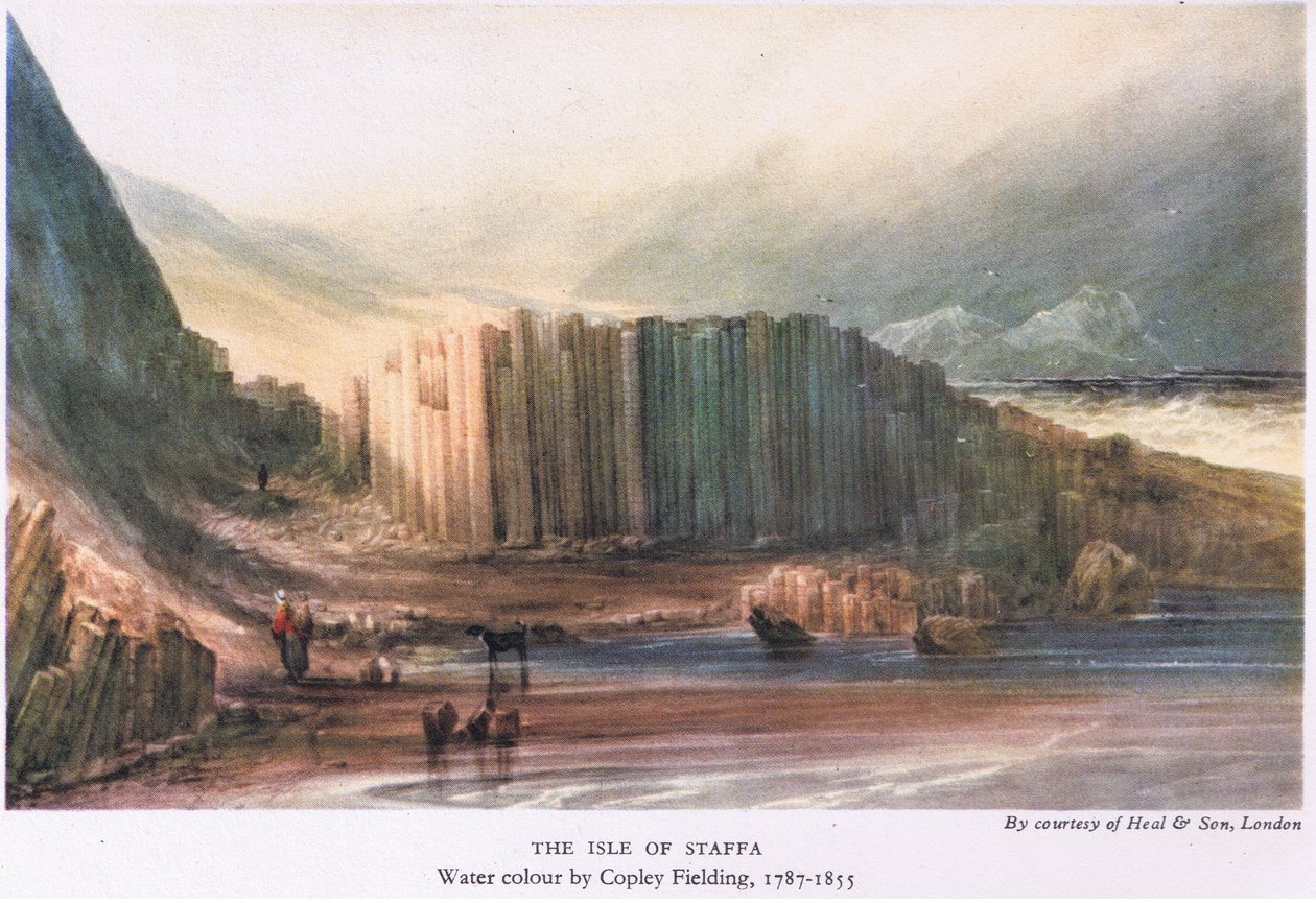 Isla de Staffa de Anthony Vandyke Copley Fielding