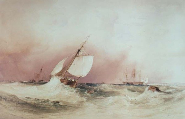 Paisaje Marino en la Costa Sur de Anthony Vandyke Copley Fielding