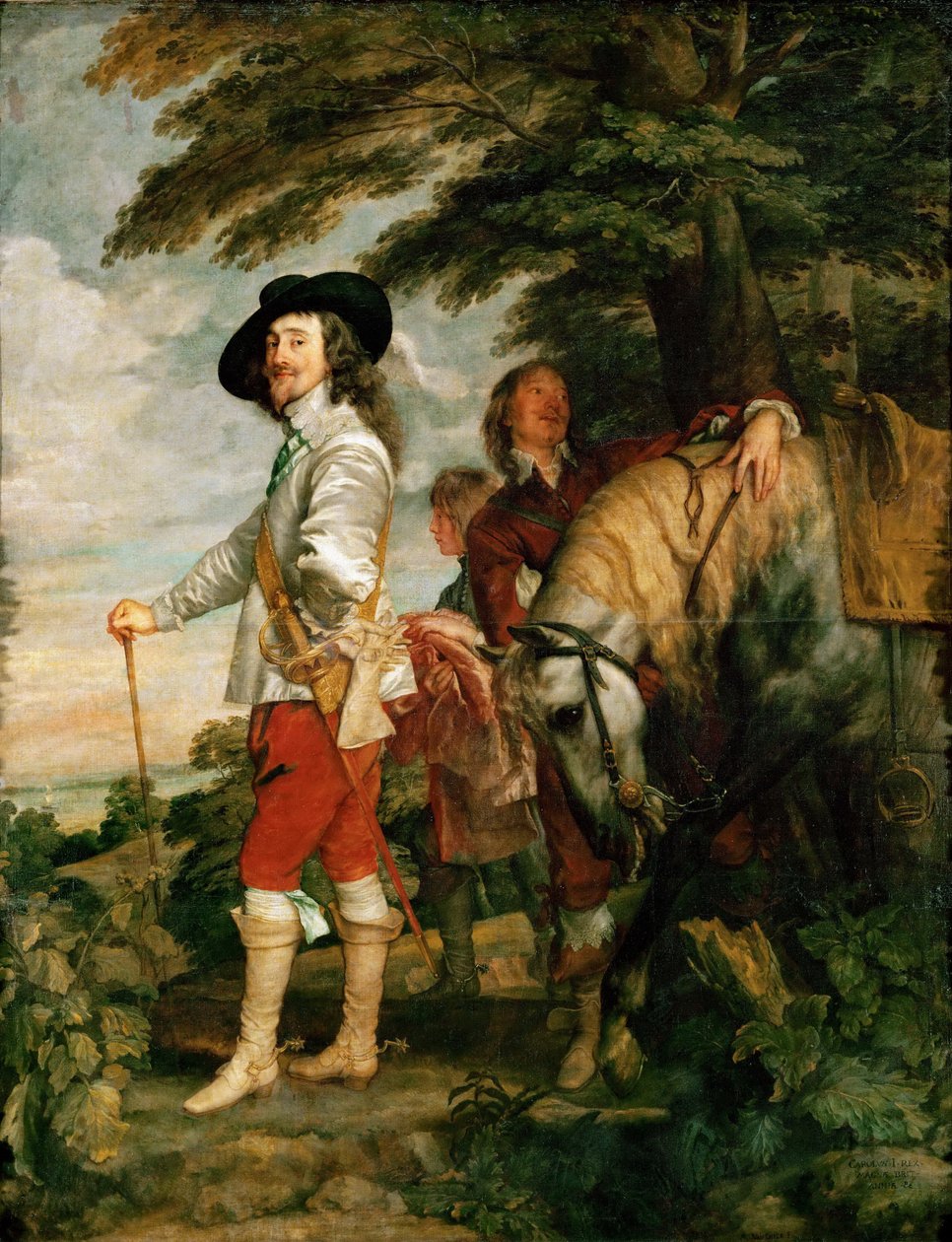 Carlos I en la Cacería de Anthony van Dyck
