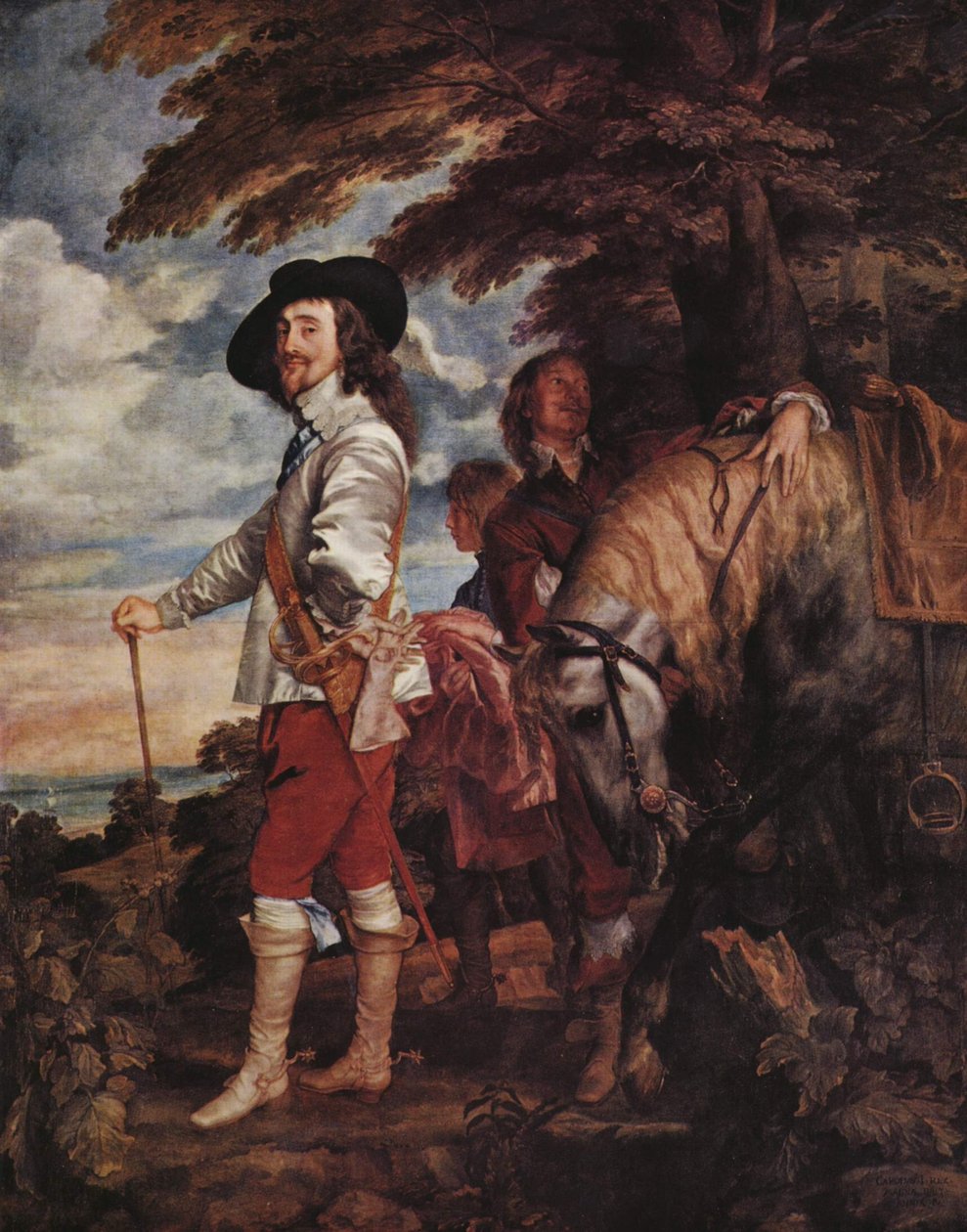 Carlos I en la Cacería de Anthony van Dyck