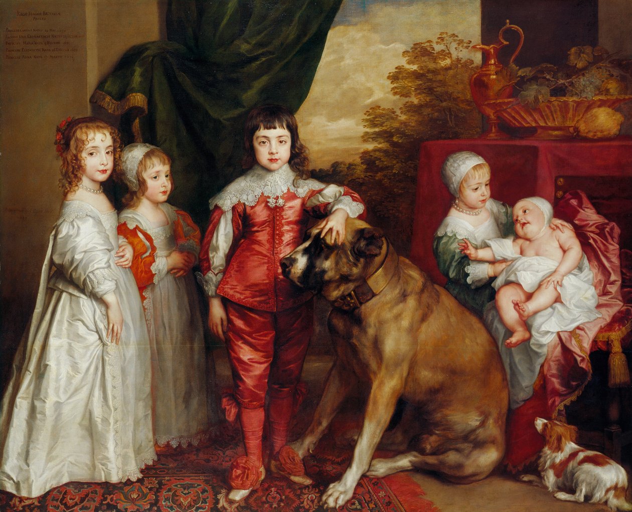 Cinco hijos mayores de Carlos I de Anthony van Dyck