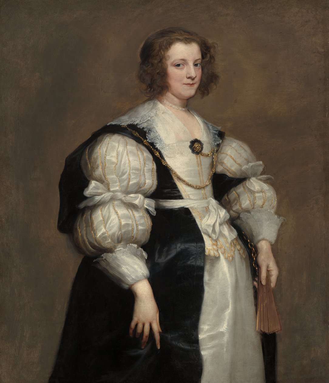 Dama con abanico de Anthony van Dyck