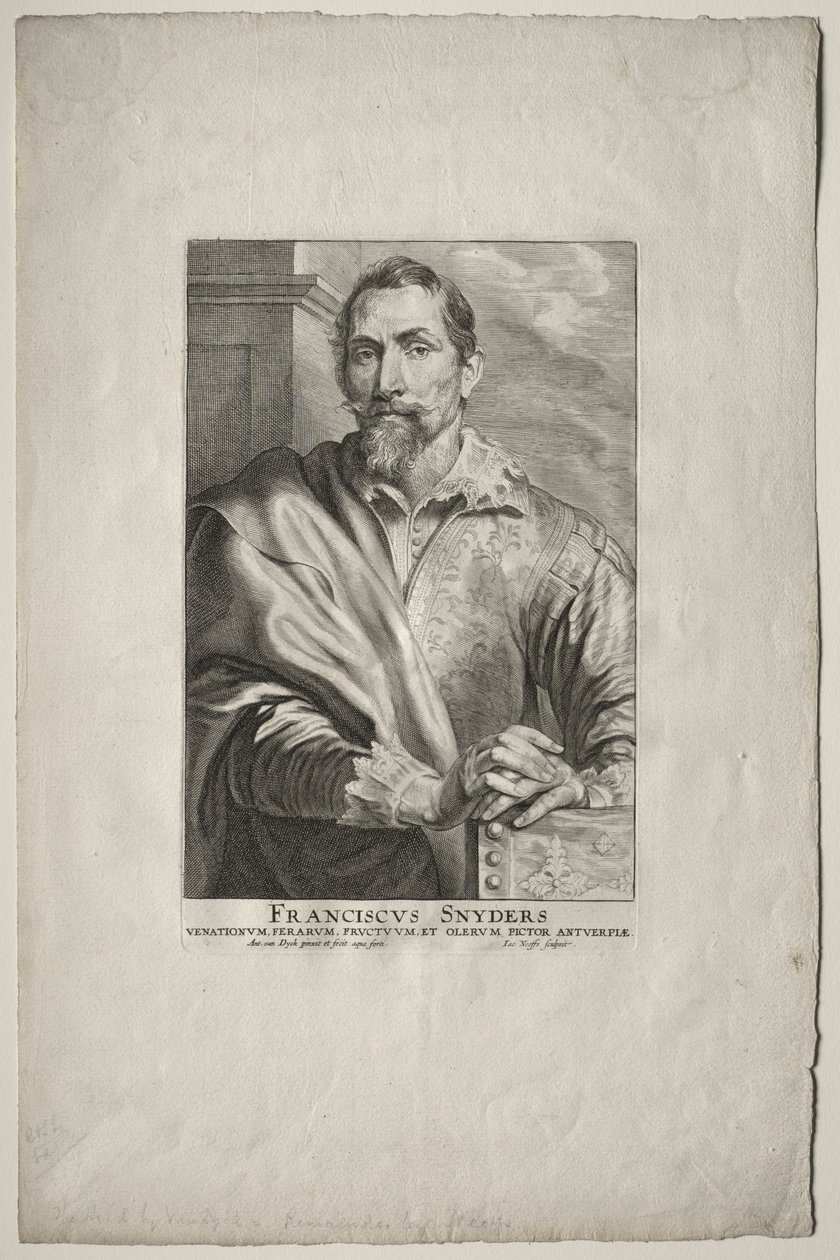 Retrato de Frans Snyders de Anthony van Dyck