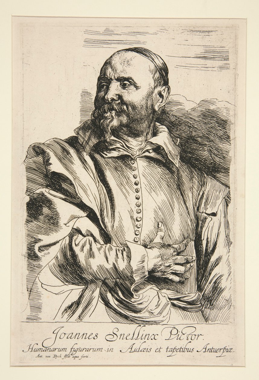 Retrato de Jan Snellinx de Anthony van Dyck
