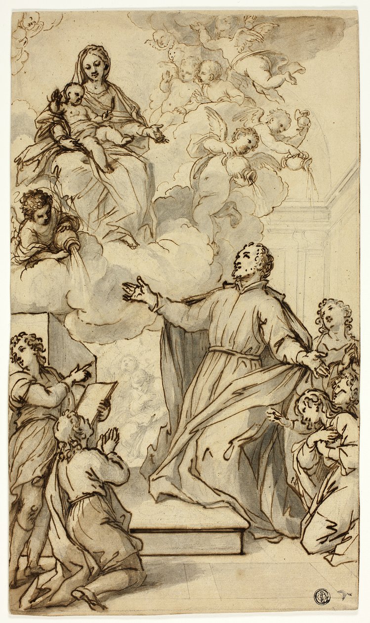Visión de Felipe Neri de Anthony van Dyck