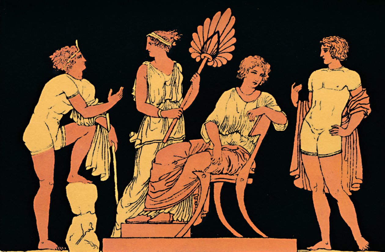 Ifigenia y Orestes, 1880 de Antique
