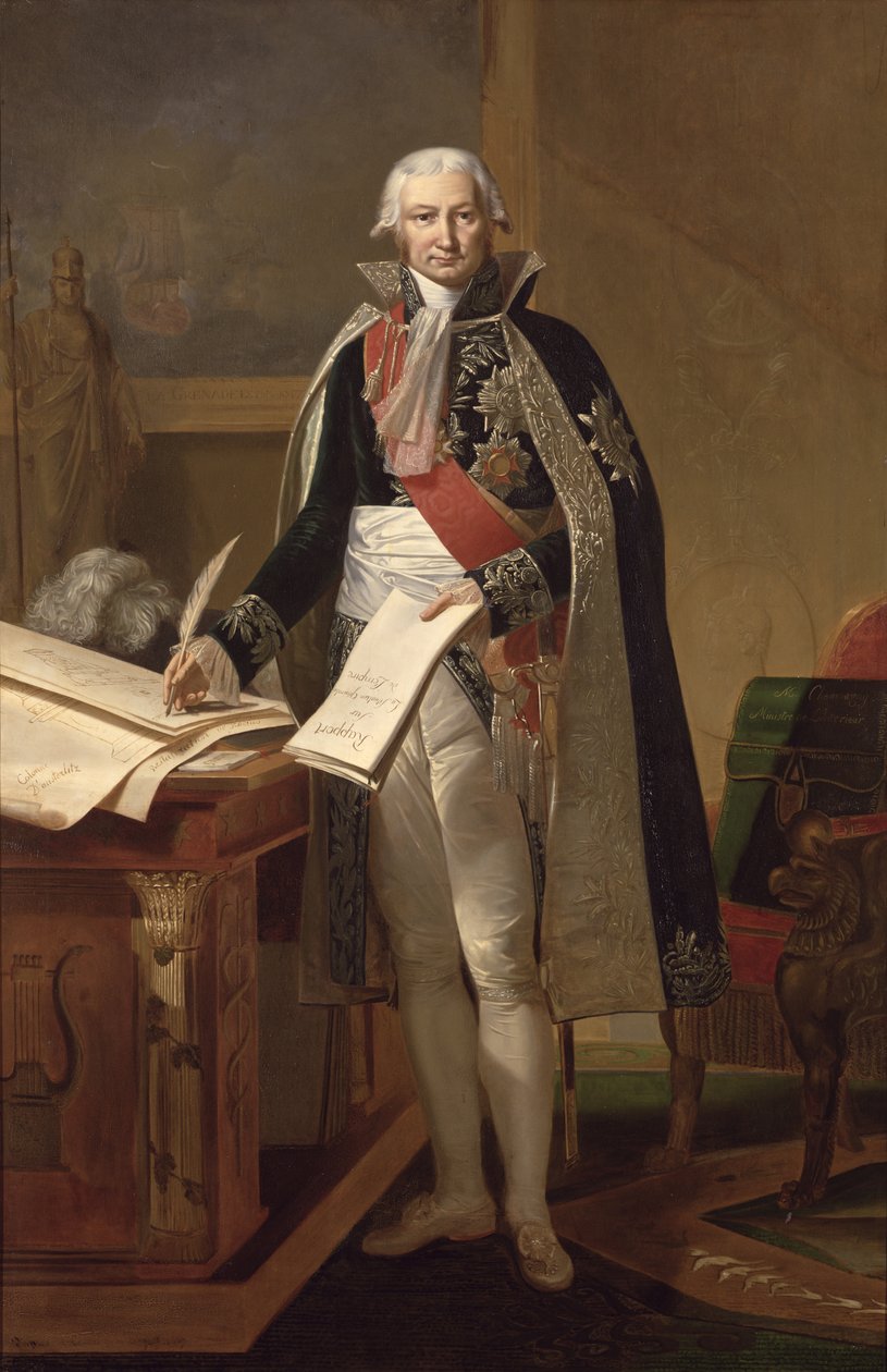 Jean-Baptiste de Nompere de Champagny (1756-1834) Duque de Cadore, después de una pintura de Theodore Rousseau (1812-67) encargada en 1853 de Antoine Ansiaux