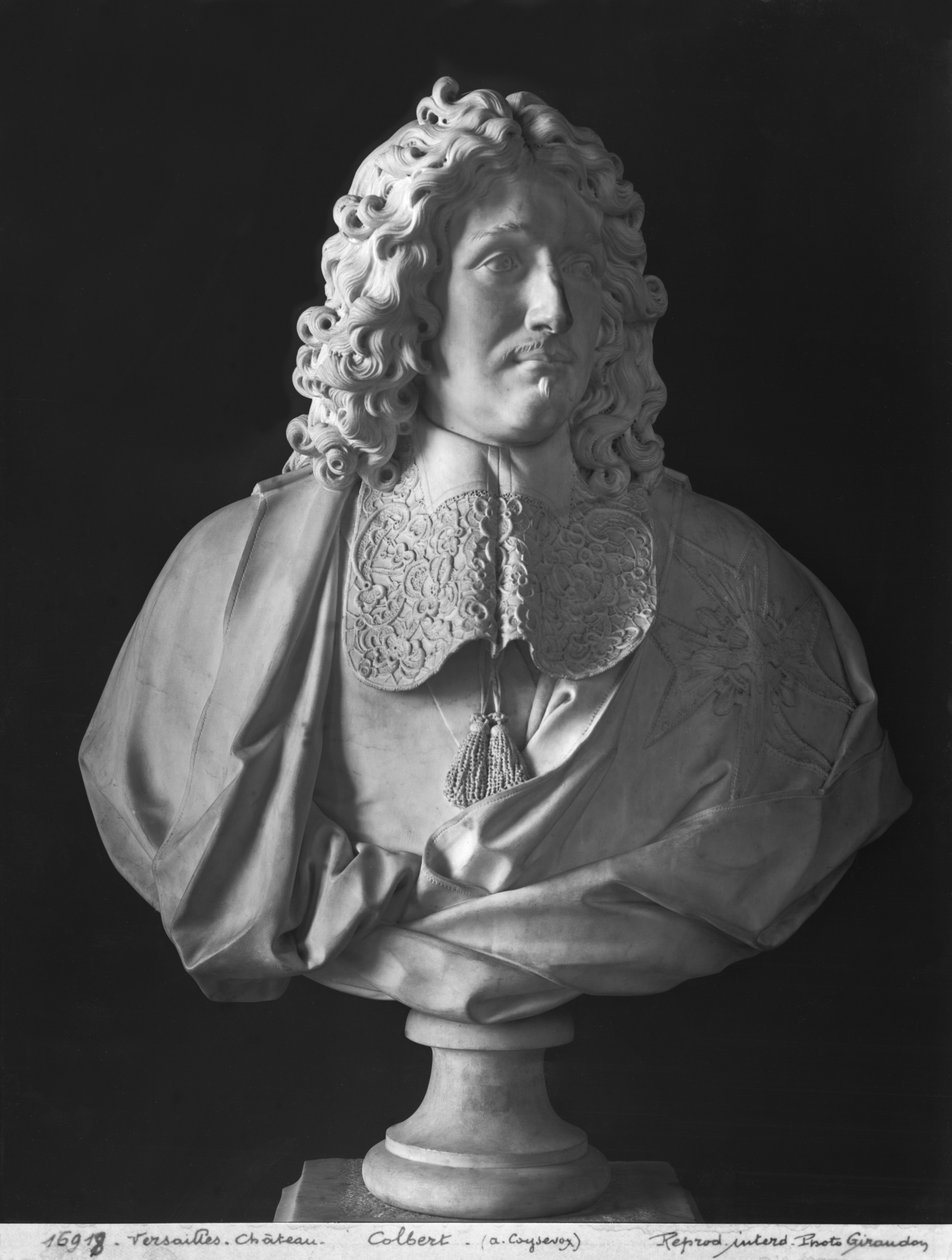 Busto de Jean-Baptiste Colbert de Torcy (mármol) de Antoine Coysevox