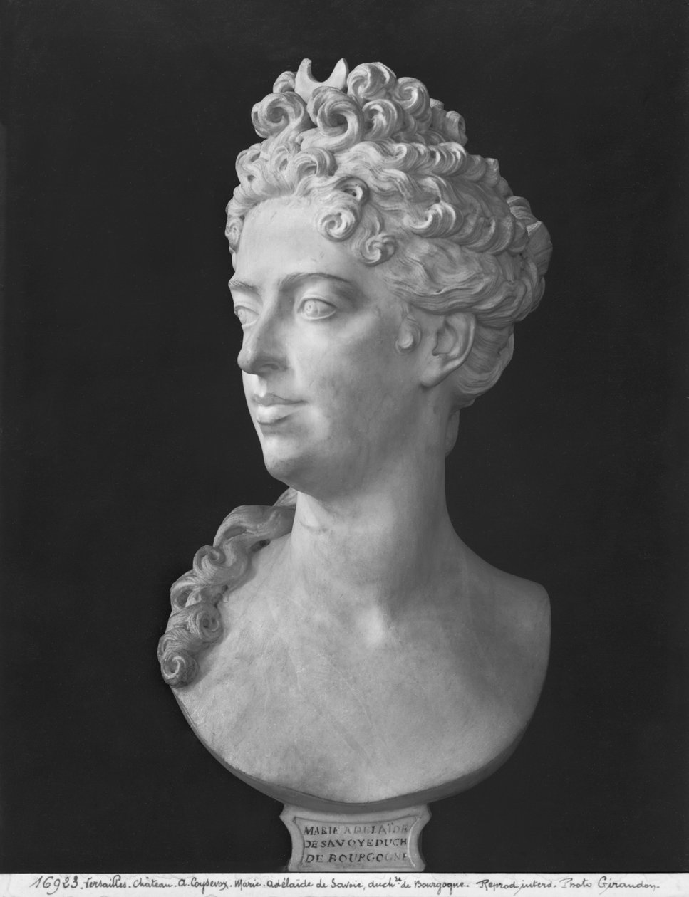 Busto de Marie-Adelaide de Savoie, Duquesa de Borgoña, 1710 de Antoine Coysevox