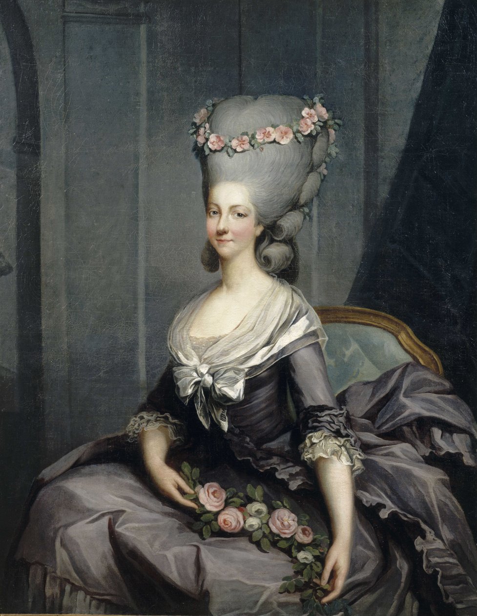 Retrato de Marie Louise Thérèse de Savoie, princesa de Lamballe (1749-1792) de Antoine François Callet