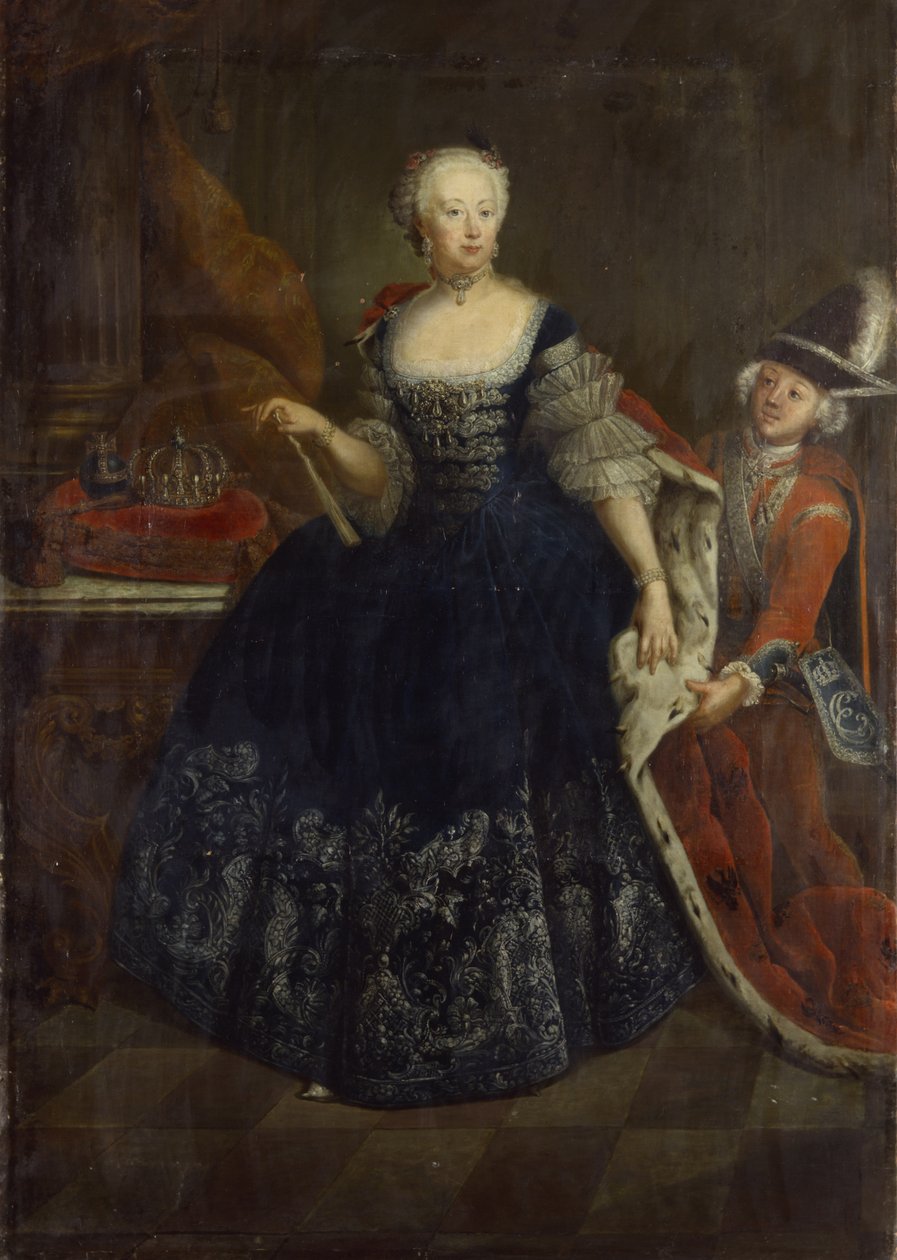 Elisabeth Christine von Braunschweig como reina de Antoine Pesne