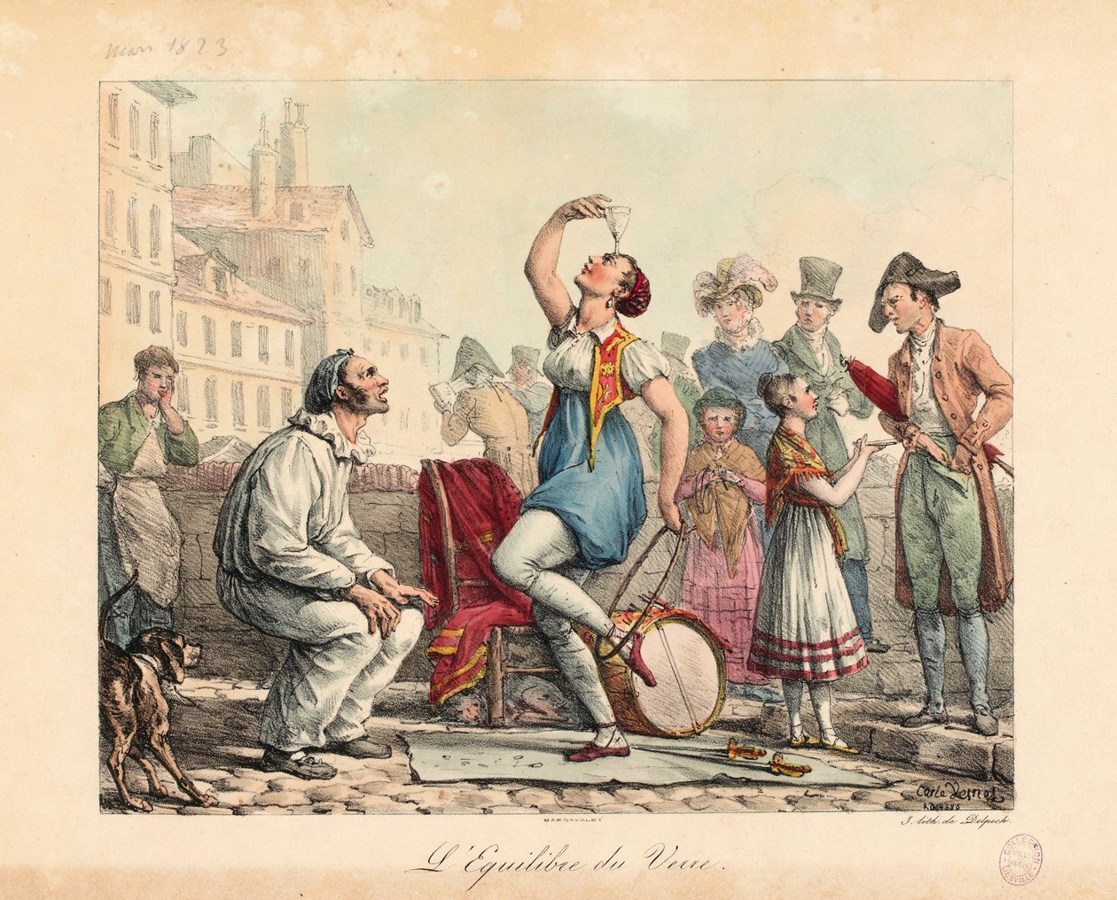 El Equilibrista de Cristal, 1815-30 de Antoine Charles Horace Vernet