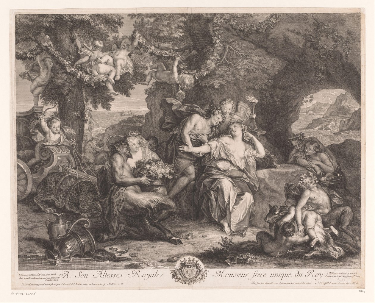 Baco y Ariadna de Antoine Coypel