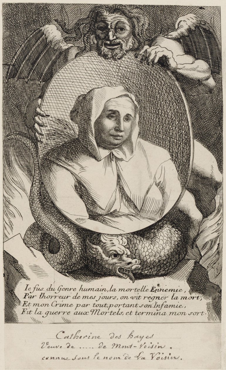 Catherine Deshayes (Monvoisin, conocida como "La Voisin") 1680 de Antoine Coypel