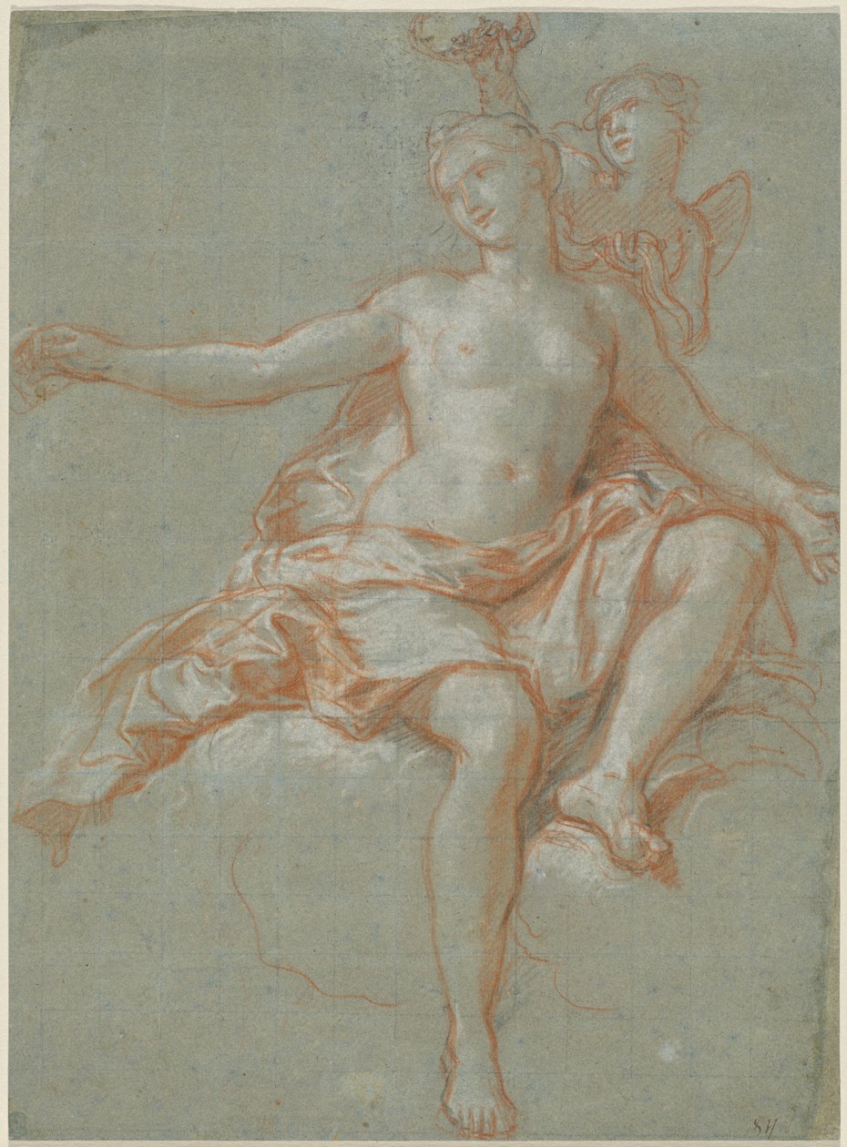 Cupido Robando la Corona Floral de Venus de Antoine Coypel