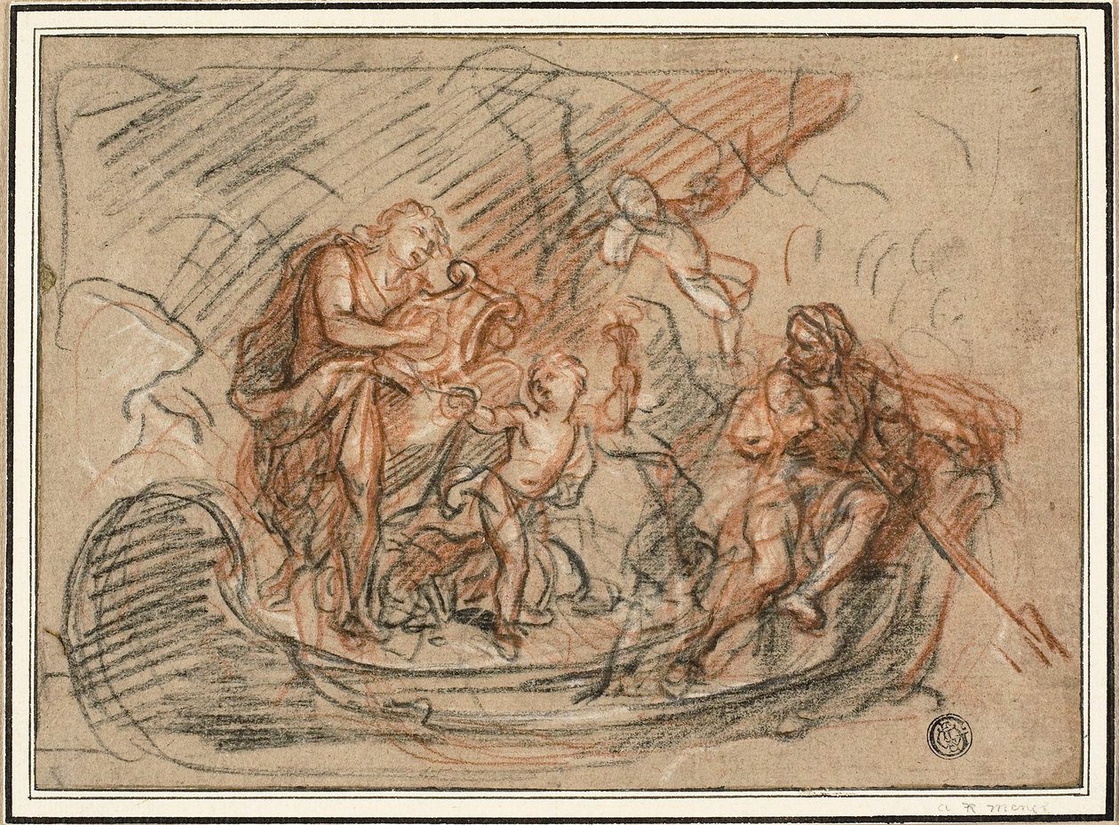Orfeo en el río Estigia de Antoine Coypel