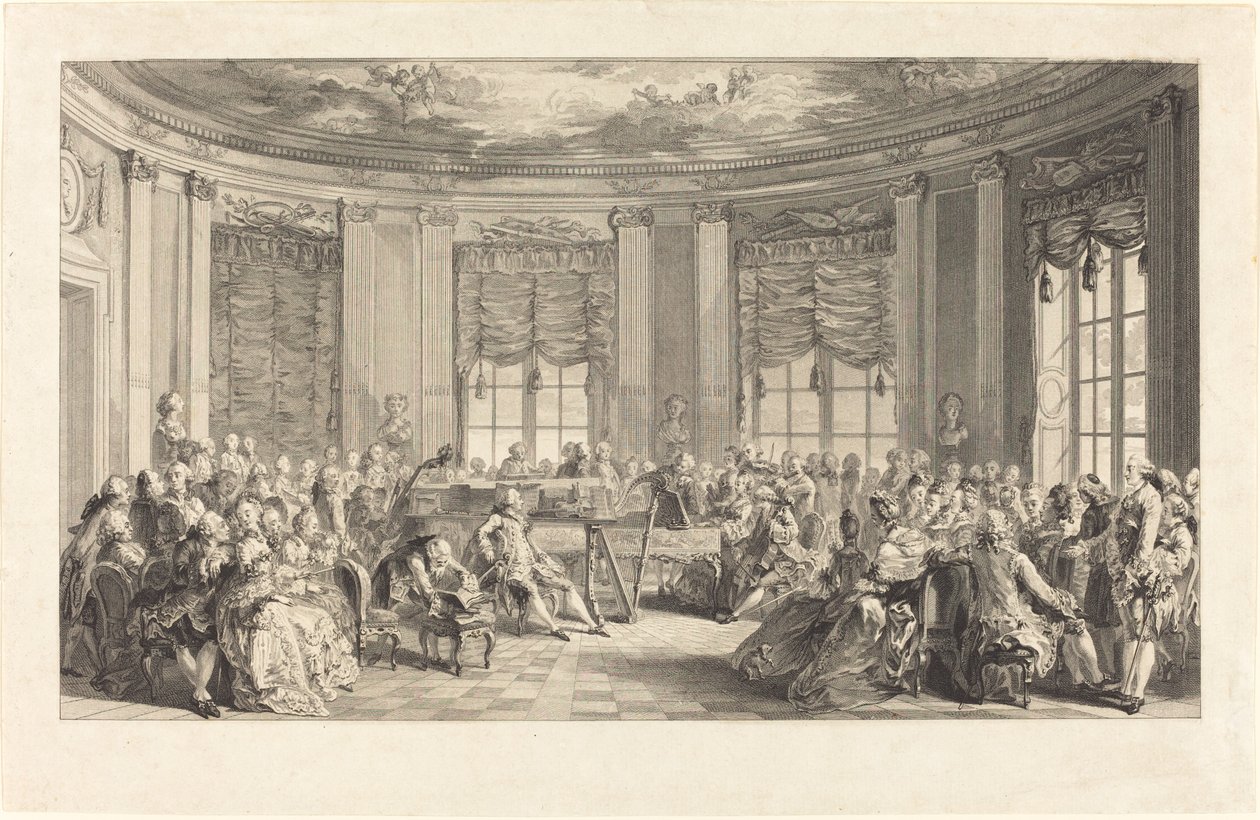 El Concierto de Antoine Jean Duclos after Augustin de Saint Aubin