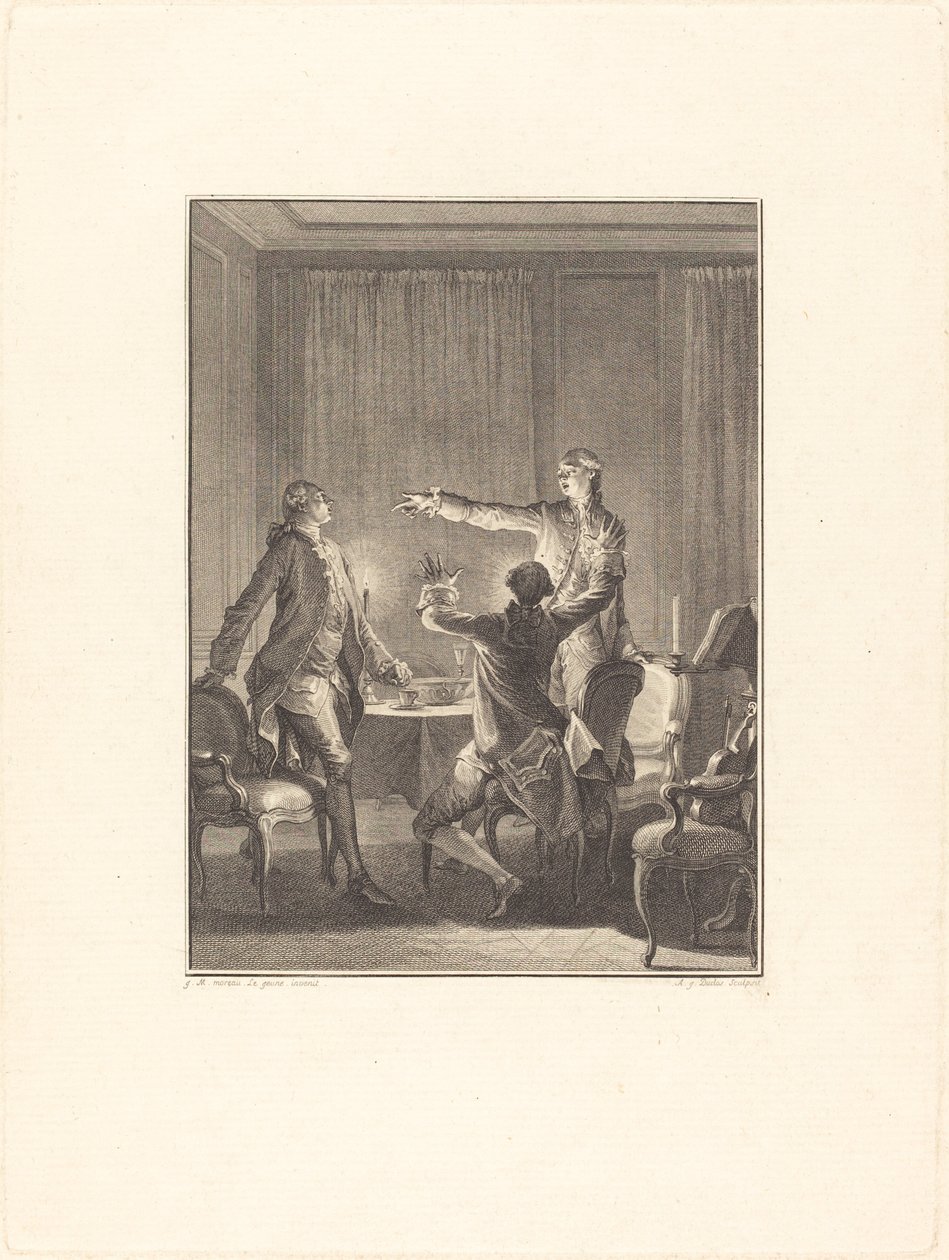 La Provocación de Antoine Jean Duclos after Jean Michel Moreau