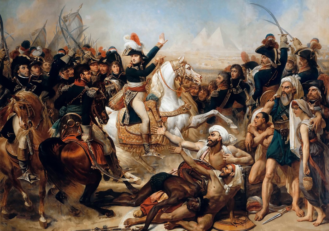 La batalla de las pirámides de Antoine Jean Gros