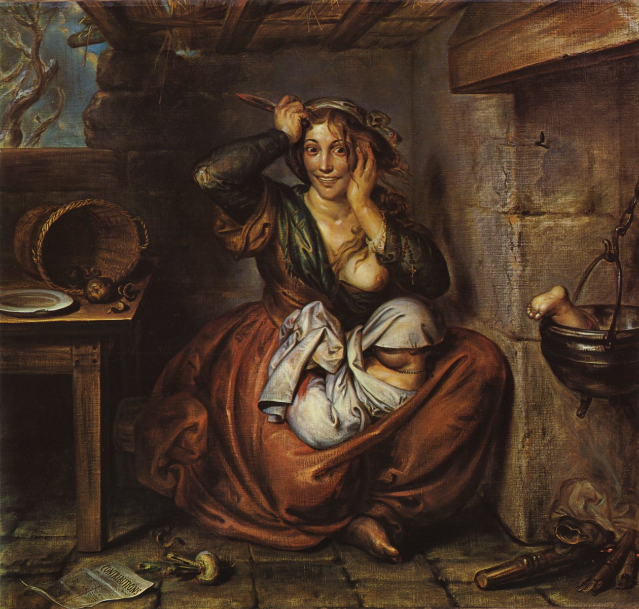 MADRE INFANTICIDA Siglo XIX de Antoine Joseph Wiertz