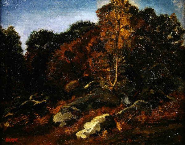 Otoño en Fontainebleau de Antoine Louis Barye
