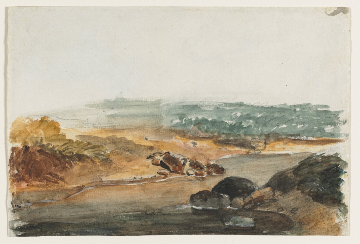 paisaje (anverso) de Antoine Louis Barye