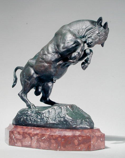 Toro encabritado de Antoine Louis Barye
