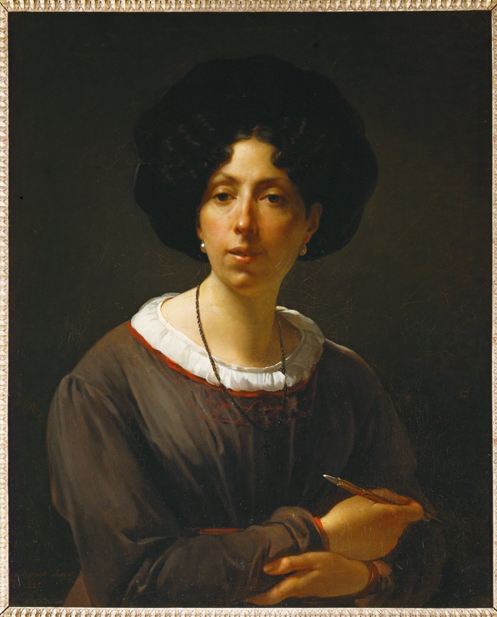 Autorretrato ... de Antoinette Cecile Hortense Lescot Haudebourt