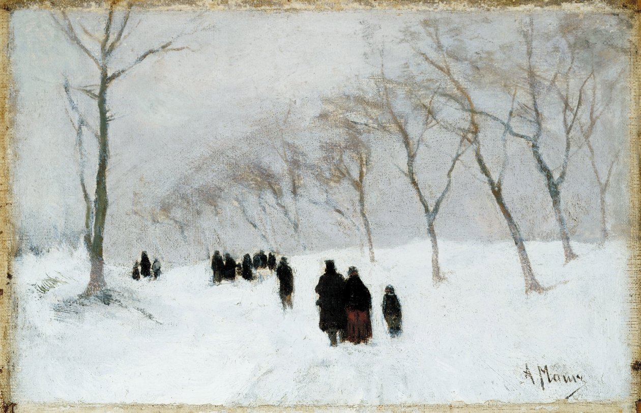 Tormenta de nieve de Anton Mauve