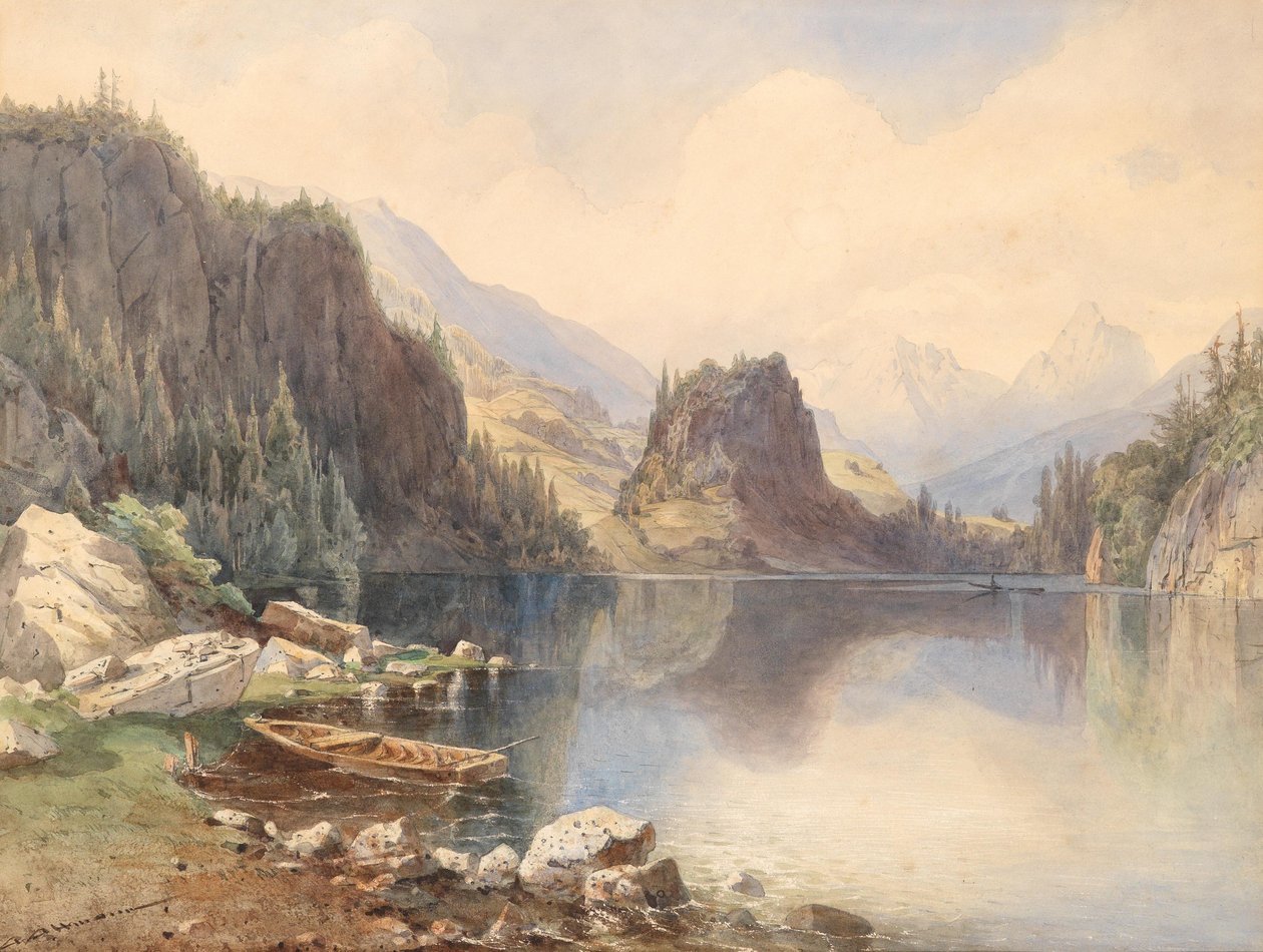 Alemán: Mountain lake de Anton Altmann