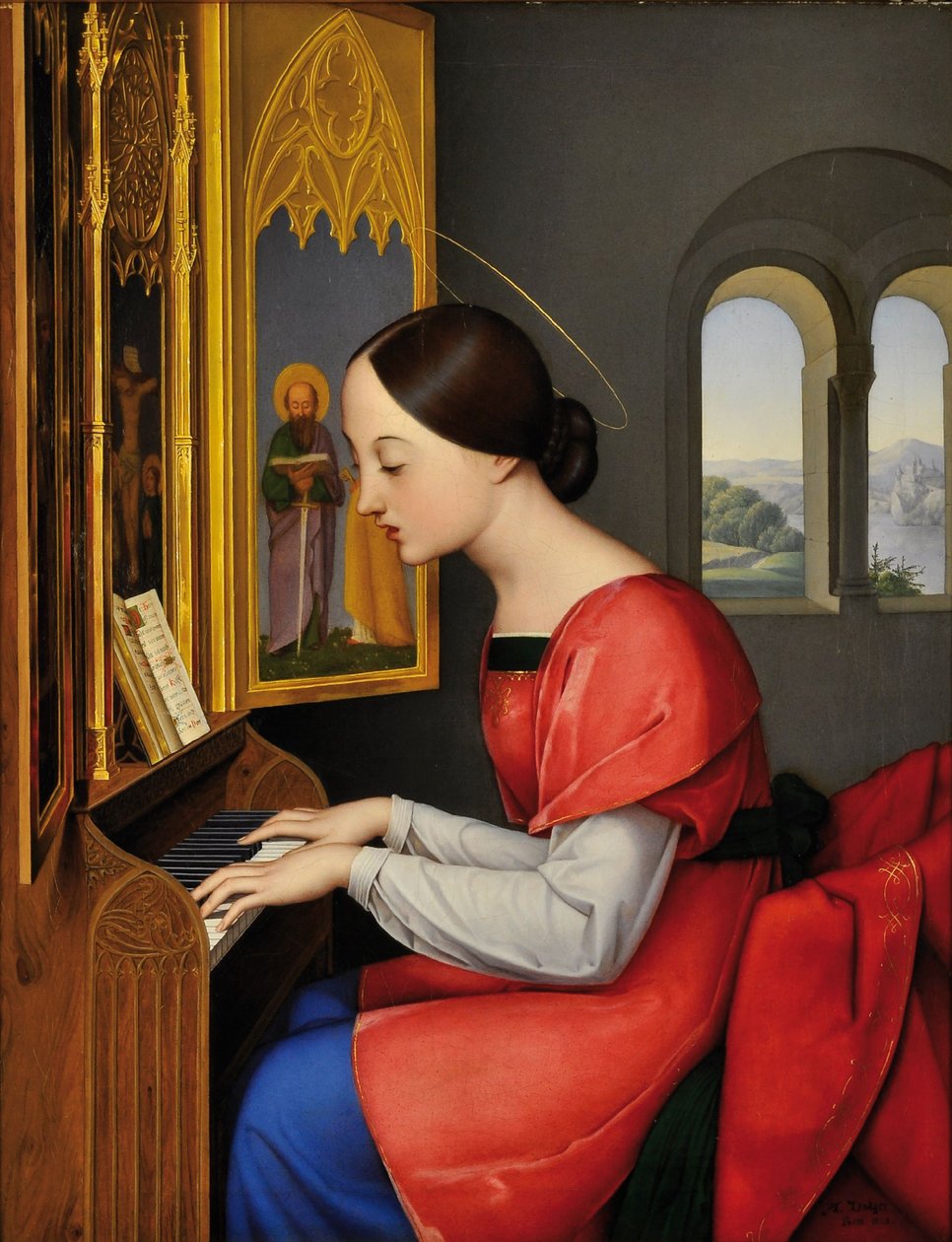 Santa Cecilia, 1823 de Anton Josef Dräger