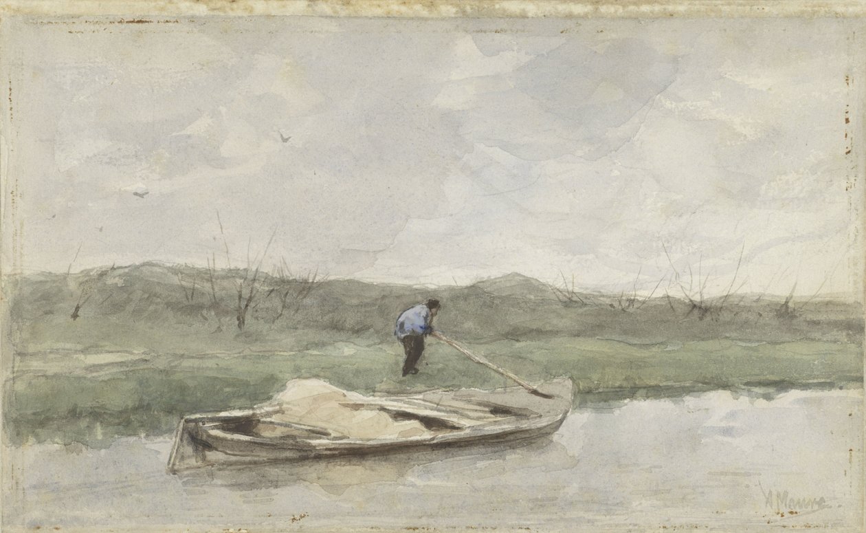 Barcaza de arena de Anton Mauve