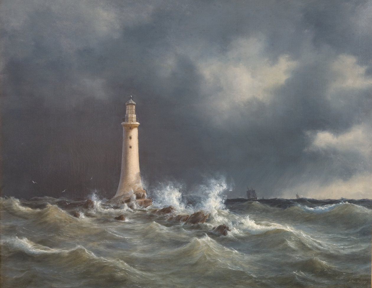 Faro de Eddystone de Anton Melbye