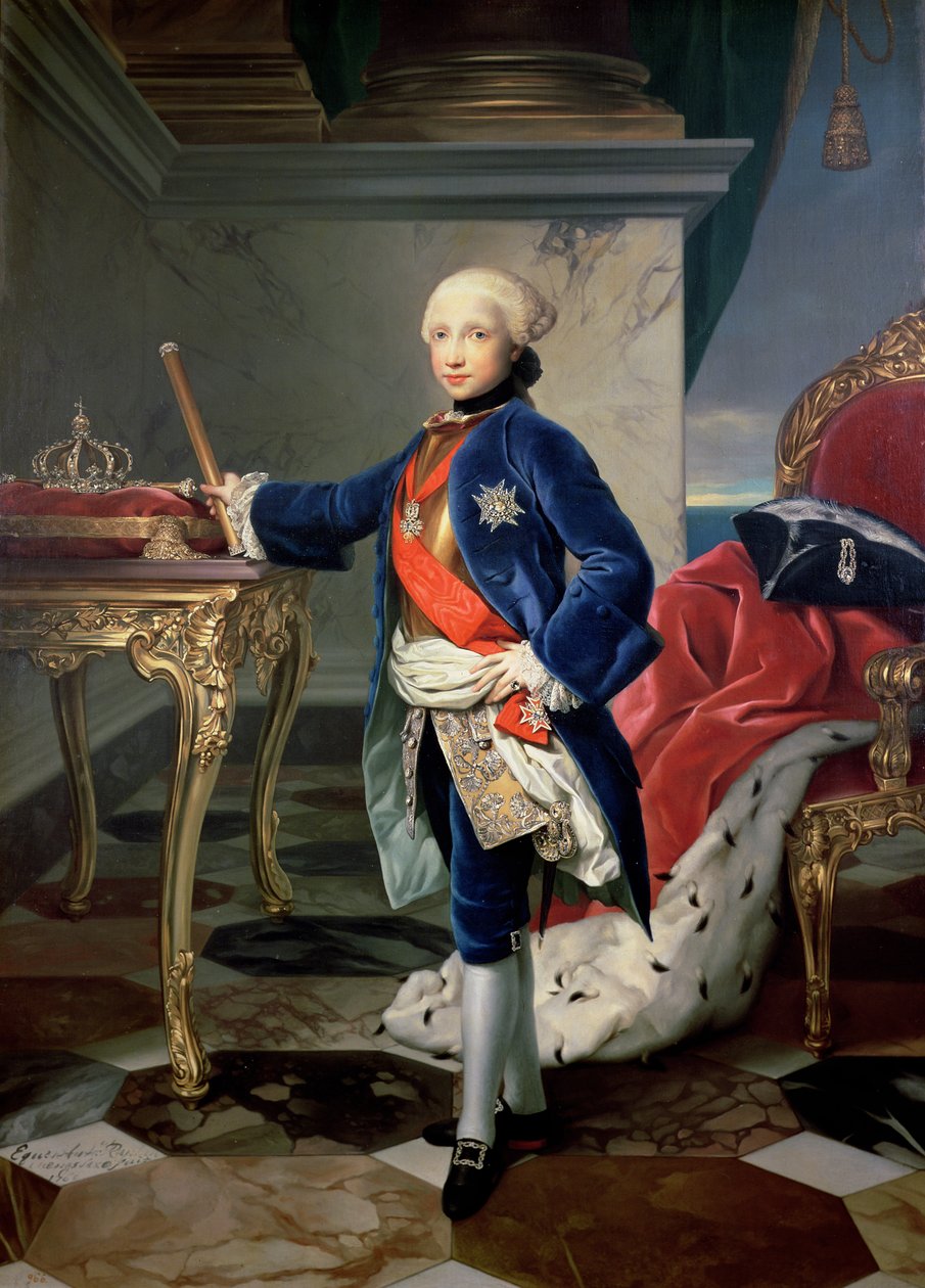 Fernando IV, Rey de Nápoles (1751-1825) de Anton Raphael Mengs