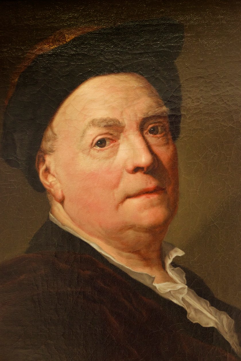 Louis de Silvestre, c.1745 (detalle) de Anton Raphael Mengs