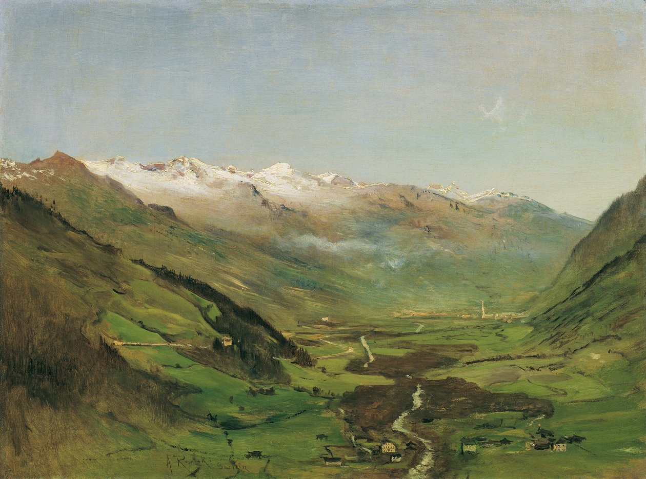 Das Gasteinertal I de Anton Romako
