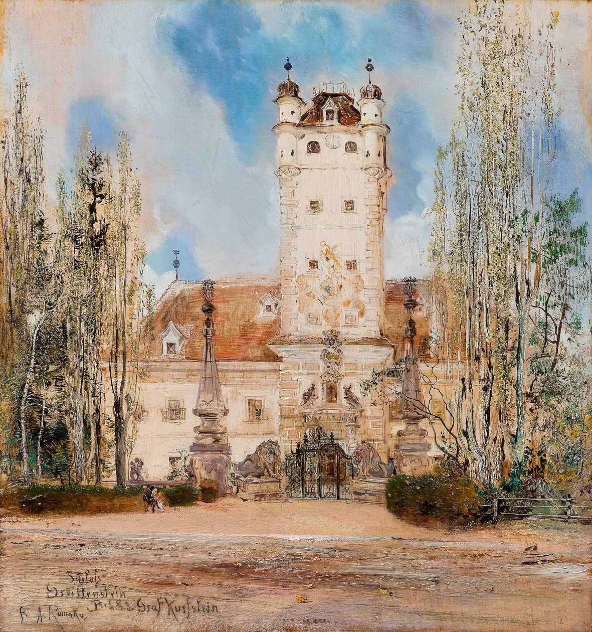 Castillo de Greillenstein, 1885-1886 de Anton Romako