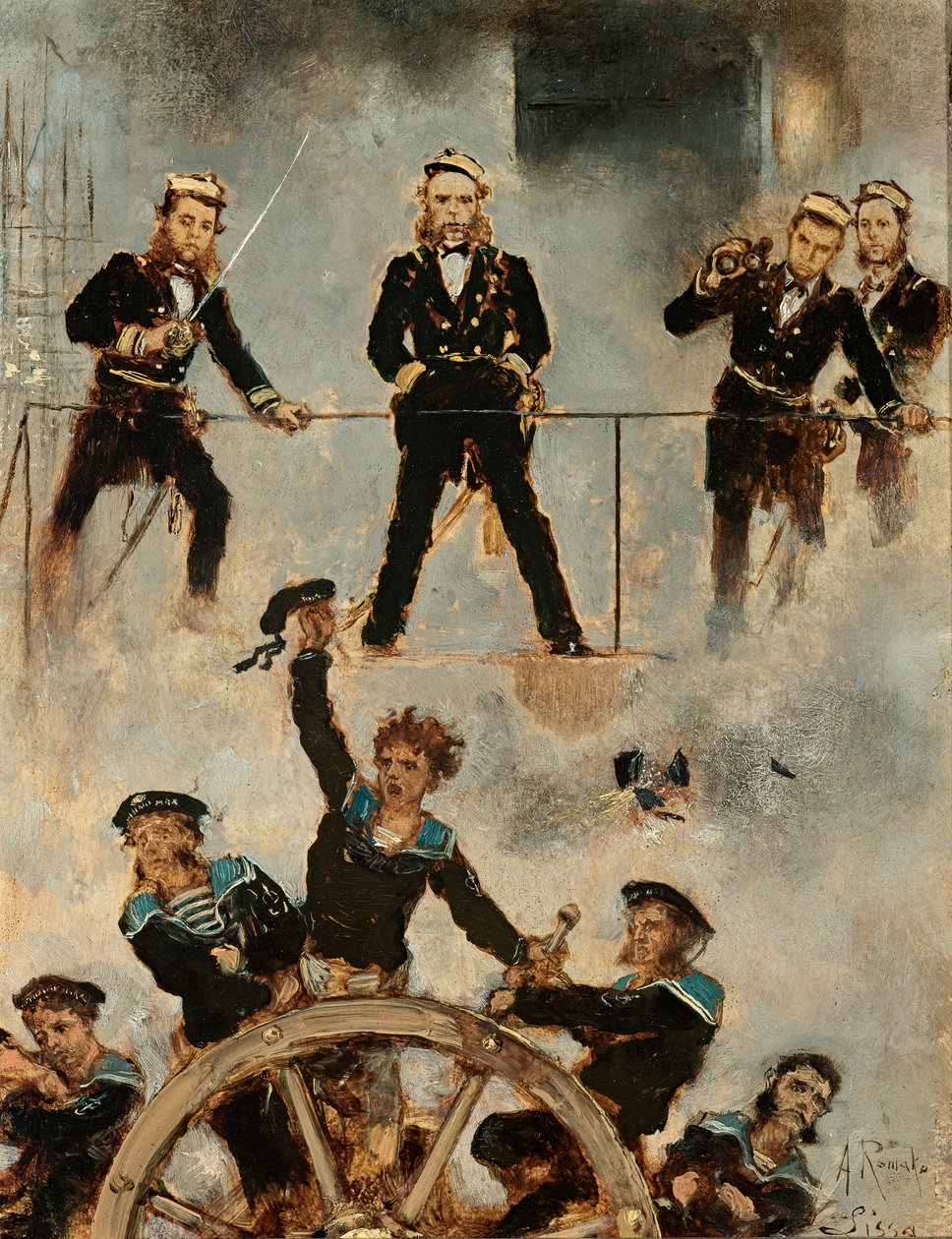 Tegetthoff en la batalla naval de Lissa II de Anton Romako