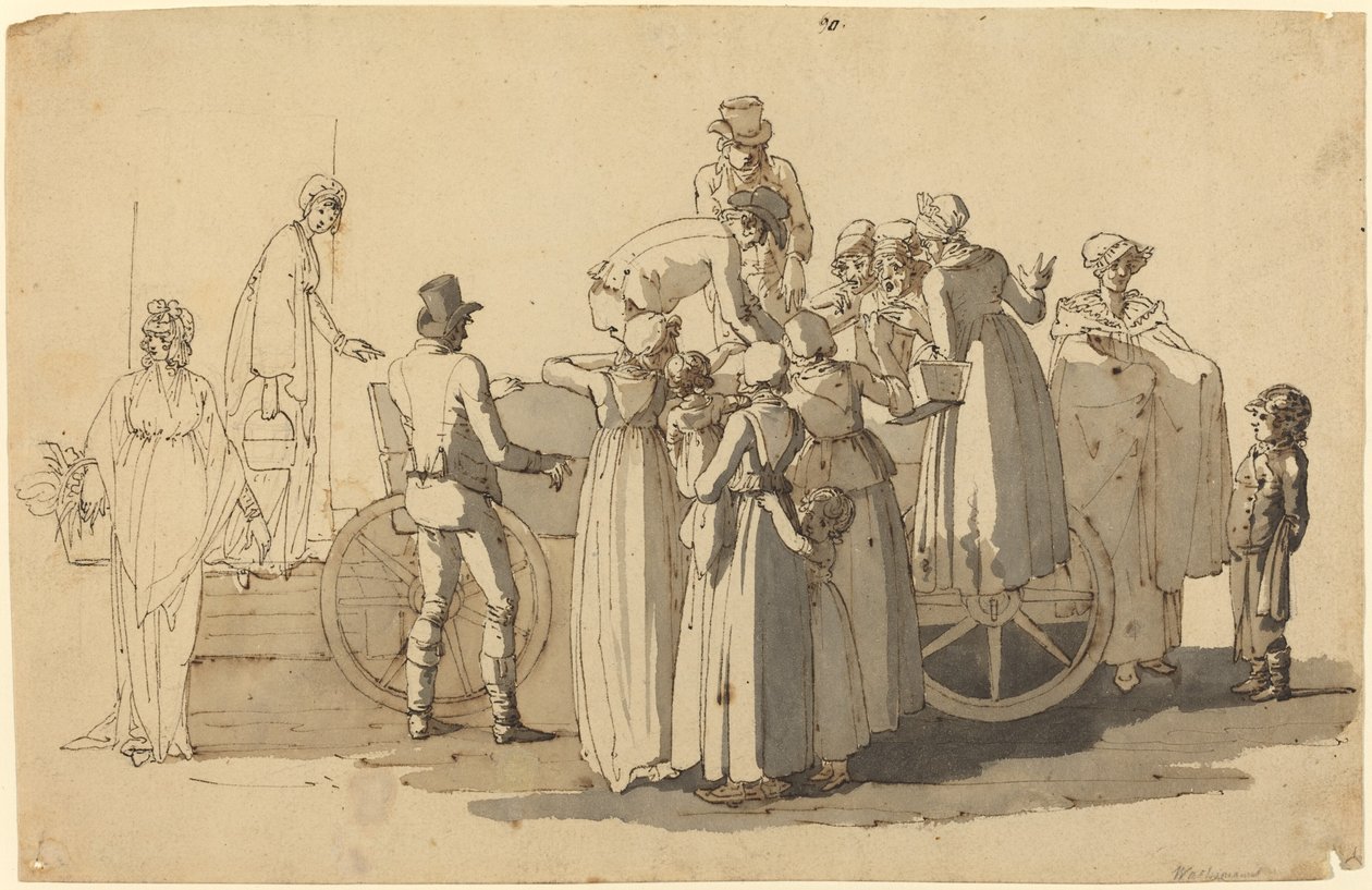 Escena de Mercado de Anton Wachsmann