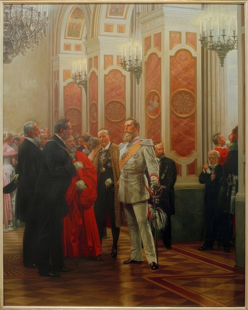 Federico III en el baile de la corte / Werner de Anton Alexander von Werner