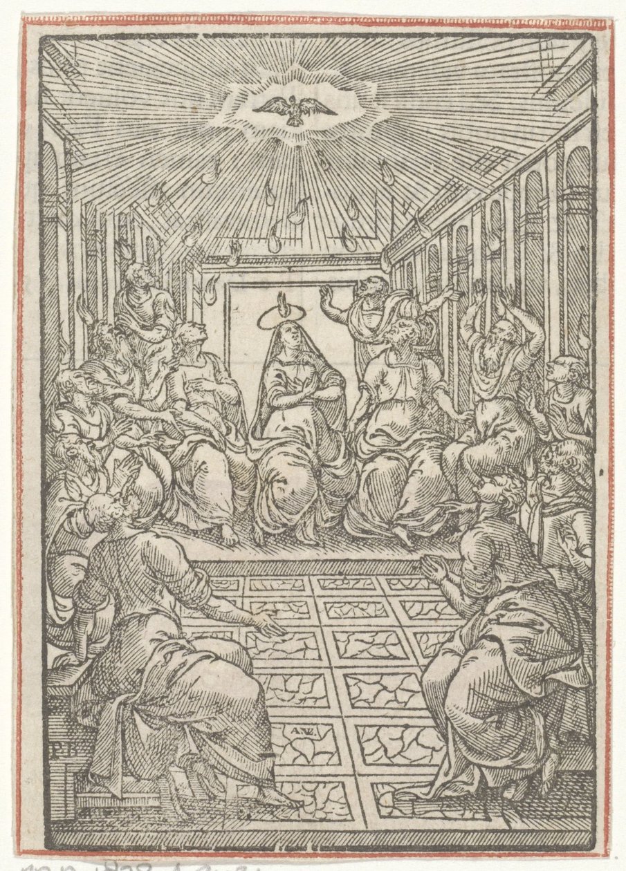Derramamiento del Espíritu Santo de Antoni van Leest