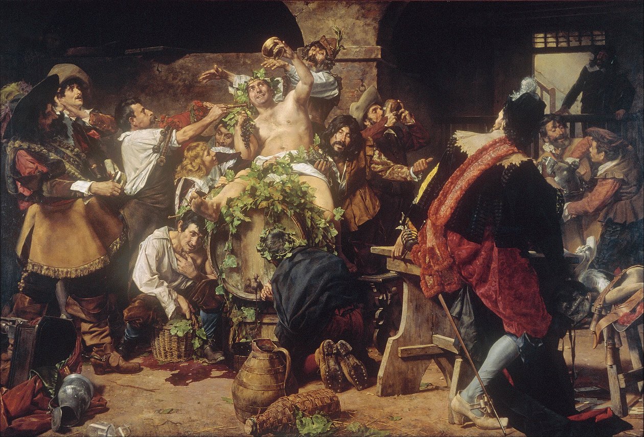 Los borrachos (Bacanal) de Antonio Maria Fabres y Costa
