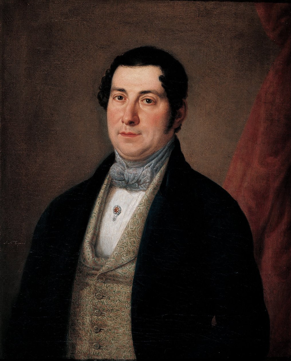 Retrato de un caballero de Antonio María Esquivel