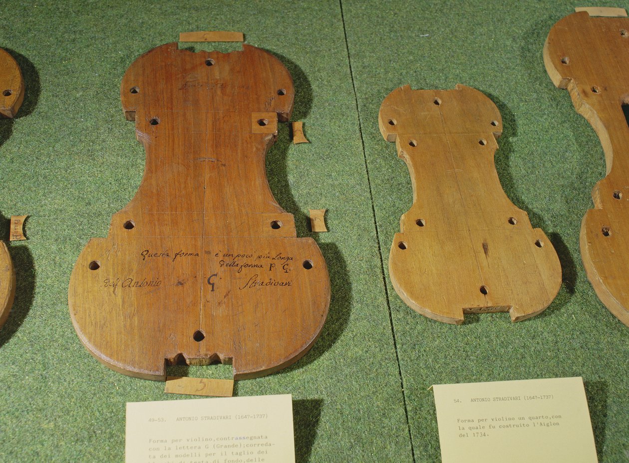 Formas de violín de Antonio Stradivari